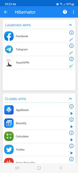 Play Hibernator : Force Stop Apps as an online game Hibernator : Force Stop Apps with UptoPlay
