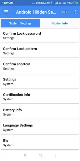 Play Hidden Android settings as an online game Hidden Android settings with UptoPlay