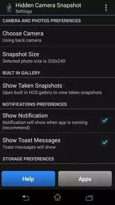 Play Hidden Camera Snapshot