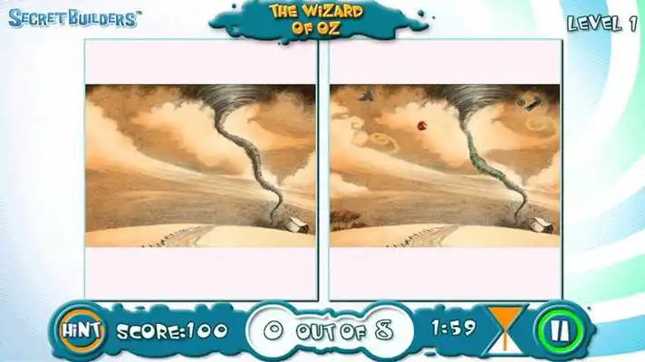 Play Hidden Difference FREE Wiz Oz