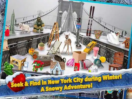 Play Hidden Objects New York Winter Puzzle Object Game