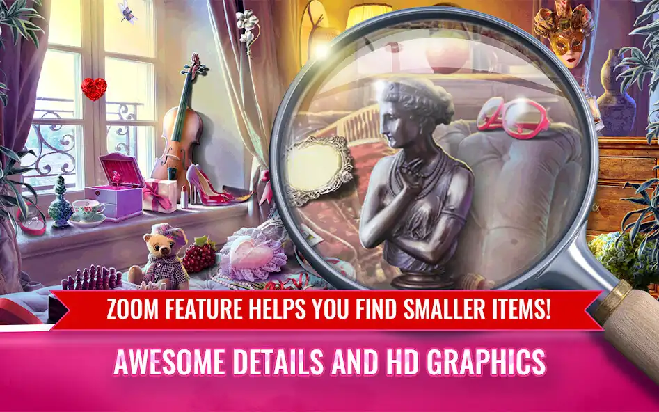 Play Hidden Objects - Secret Love as an online game Hidden Objects - Secret Love with UptoPlay
