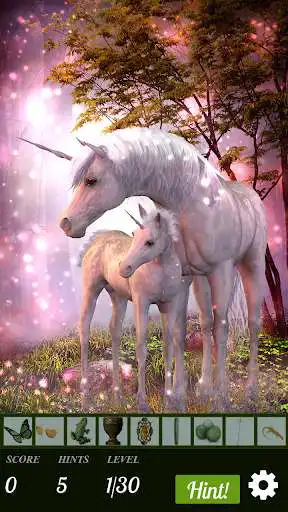 Play APK Hidden Object - Unicorns Illustrated  and enjoy Hidden Object - Unicorns Illustrated with UptoPlay air.com.dg.differencegames.hiddenobject.unicornsillustrated