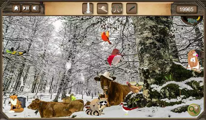 Play Hidden Object Winter Forest