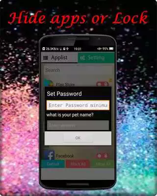 Play Hide apps or lock