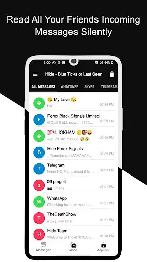 Play Hide Blue ticks, last seen & read deleted messages as an online game Hide Blue ticks, last seen & read deleted messages with UptoPlay