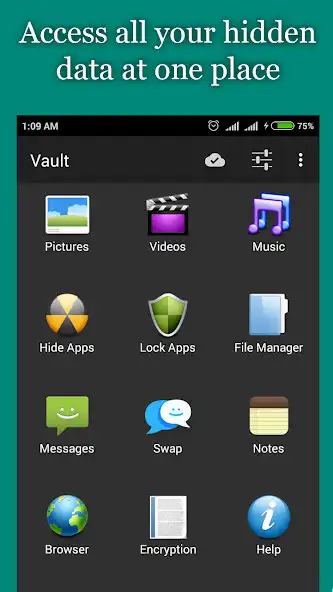 Play Hide Photos, Video and App Loc as an online game Hide Photos, Video and App Loc with UptoPlay