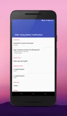 Play Hide "running in the background" Notification