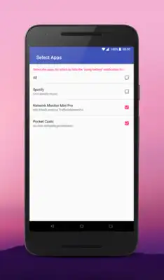Play Hide "running in the background" Notification