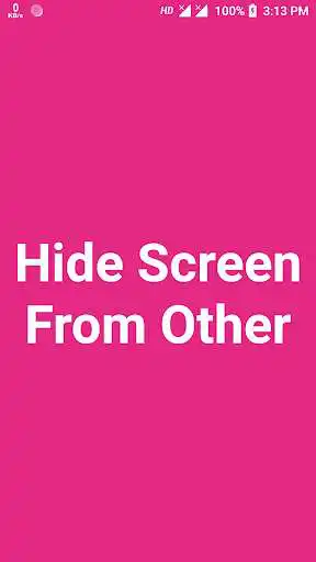 Play APK Hide Screen From Other  and enjoy Hide Screen From Other with UptoPlay com.blackcurrantstudioz.HideScreen