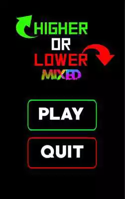 Play Higher or Lower Game:Mixed