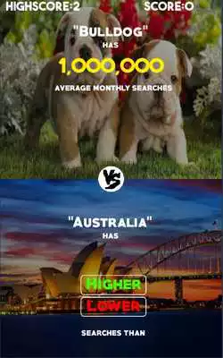 Play Higher or Lower Game:Mixed