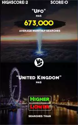 Play Higher or Lower Game:Mixed