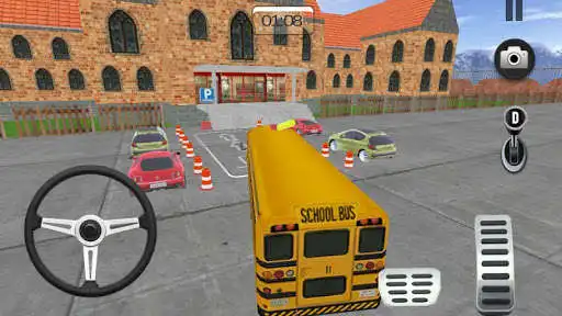 Play High School Bus Parking 3D as an online game High School Bus Parking 3D with UptoPlay