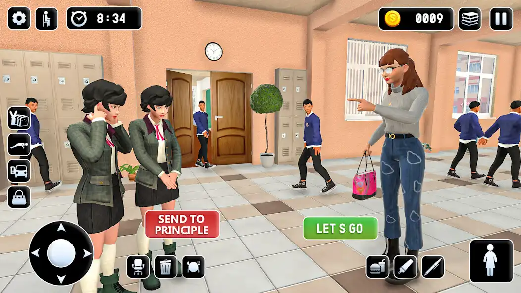 Play High School Teacher Game 3D as an online game High School Teacher Game 3D with UptoPlay