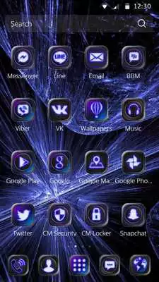 Play High Tech Black  Purple Theme