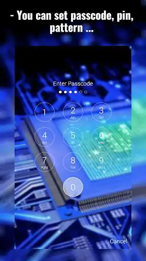 Play High Tech Digital Lock Screen as an online game High Tech Digital Lock Screen with UptoPlay