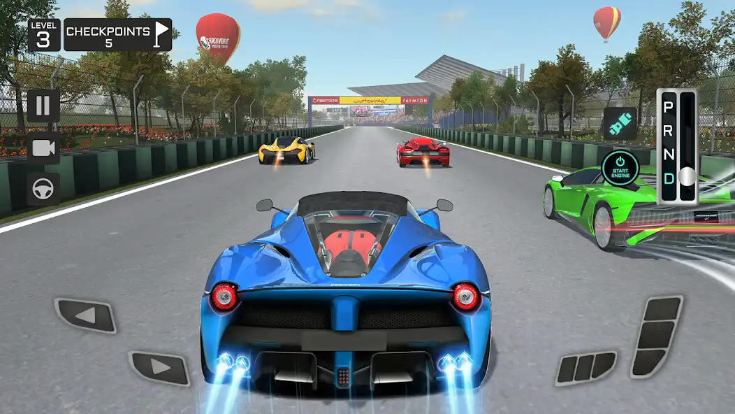 Play Highway Car Racing Games 3D as an online game Highway Car Racing Games 3D with UptoPlay
