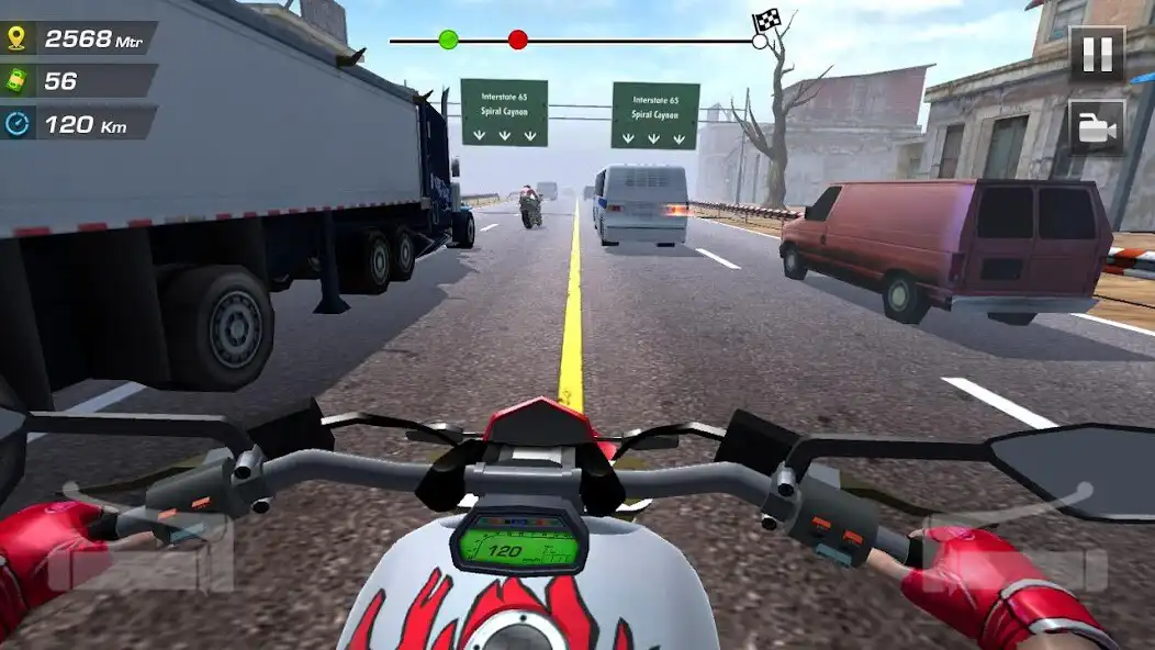 Play Highway Moto Rider 2 - Traffic Race  and enjoy Highway Moto Rider 2 - Traffic Race with UptoPlay