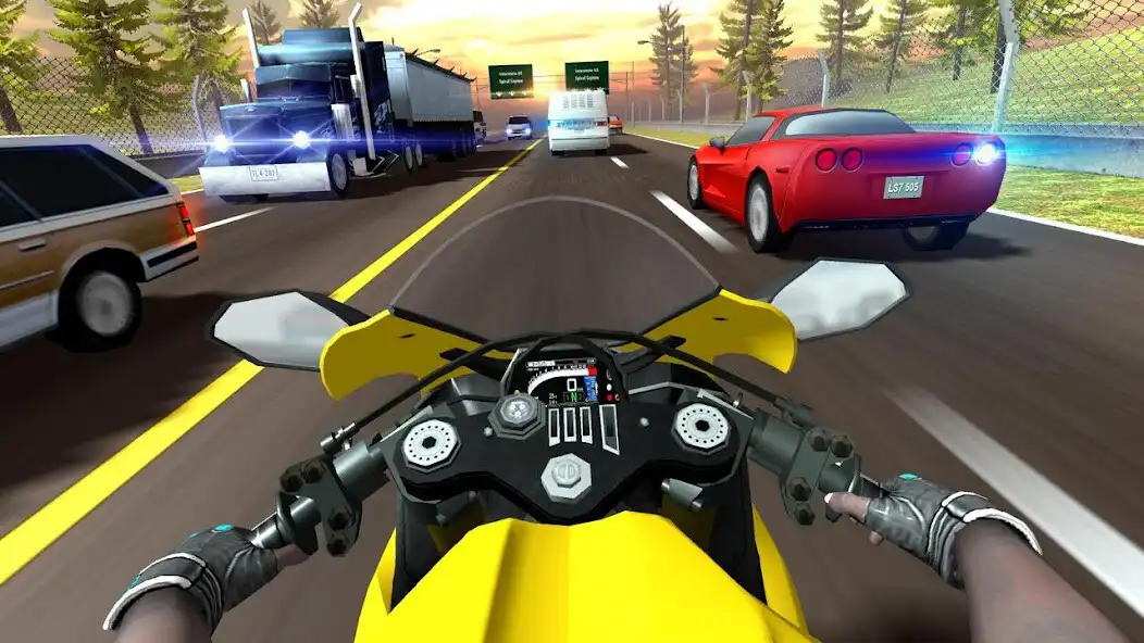 Play Highway Moto Rider 2 - Traffic Race as an online game Highway Moto Rider 2 - Traffic Race with UptoPlay