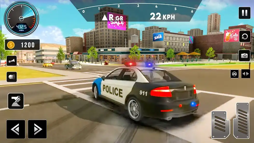 Play Highway Police Car Drift Sim as an online game Highway Police Car Drift Sim with UptoPlay