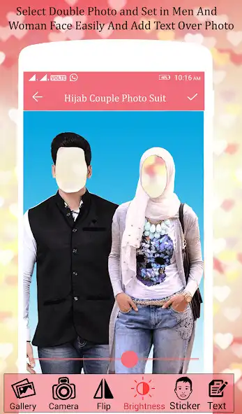 Play Hijab Couple Photo Suit  and enjoy Hijab Couple Photo Suit with UptoPlay