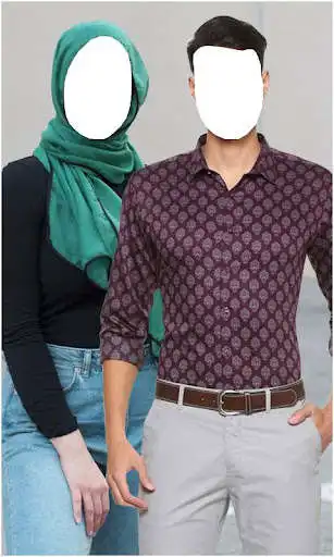Play Hijab Couples PhotoSuit Editor as an online game Hijab Couples PhotoSuit Editor with UptoPlay
