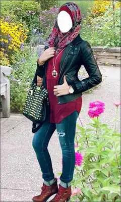 Play Hijab Girl Jeans Photo Suits