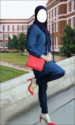 Play Hijab Girl Jeans Photo Suits
