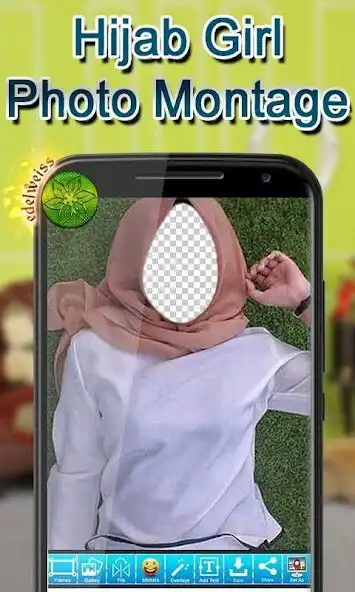 Play Hijab Girl Photo Montage as an online game Hijab Girl Photo Montage with UptoPlay