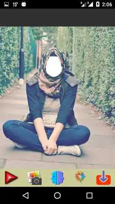 Play Hijab Jeans Girls Photography