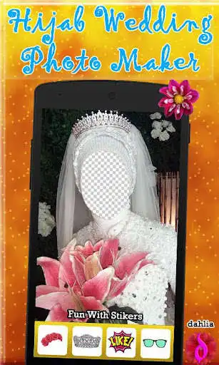 Play Hijab Wedding Photo Maker as an online game Hijab Wedding Photo Maker with UptoPlay