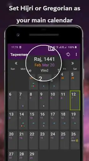 Play Hijri Calendar - Taqwemee as an online game Hijri Calendar - Taqwemee with UptoPlay