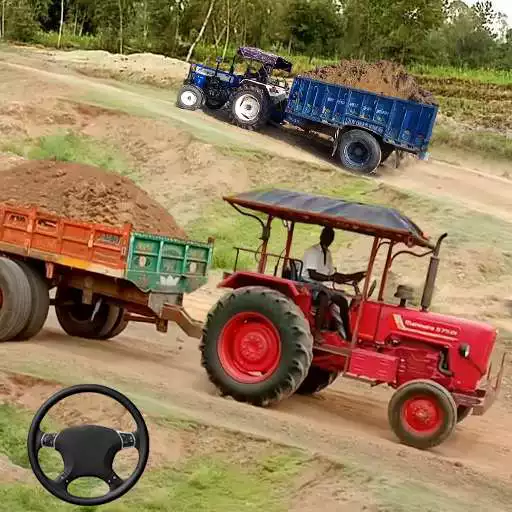 Play Hill Cargo Tractor Trolley Simulator Farming Game APK