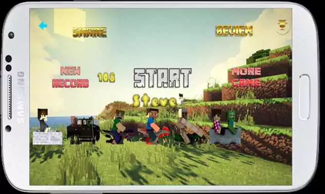 Play hill climb racing minecraft