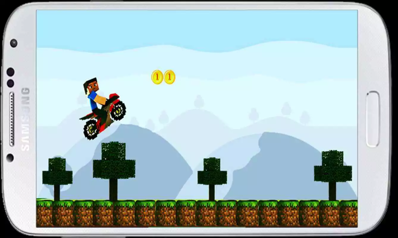 Play hill climb racing minecraft