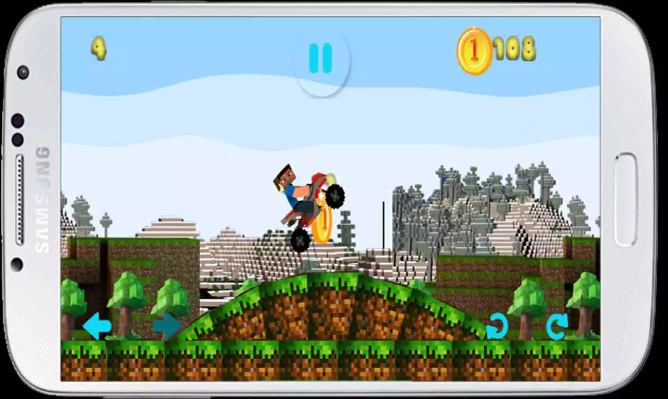 Play hill climb racing minecraft