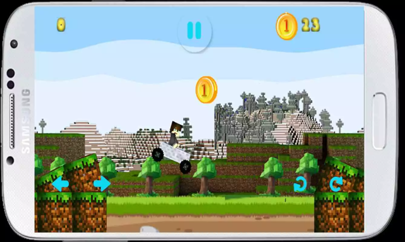 Play hill climb racing minecraft
