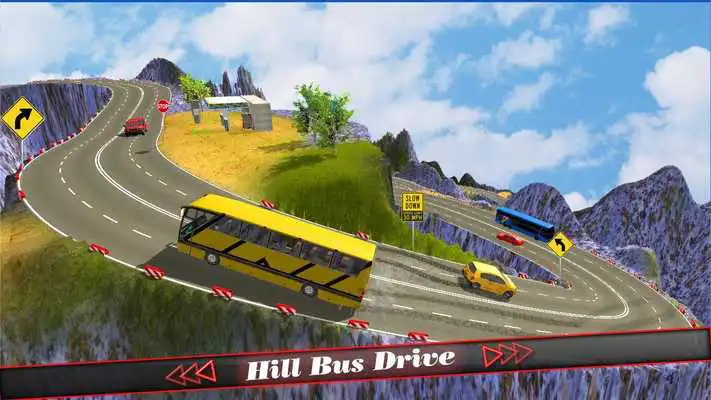 Play Hill Coach Bus Simulator : Winter Tour Mad Drive
