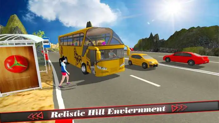 Play Hill Coach Bus Simulator : Winter Tour Mad Drive