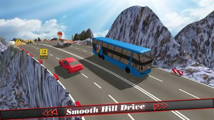 Play Hill Coach Bus Simulator : Winter Tour Mad Drive
