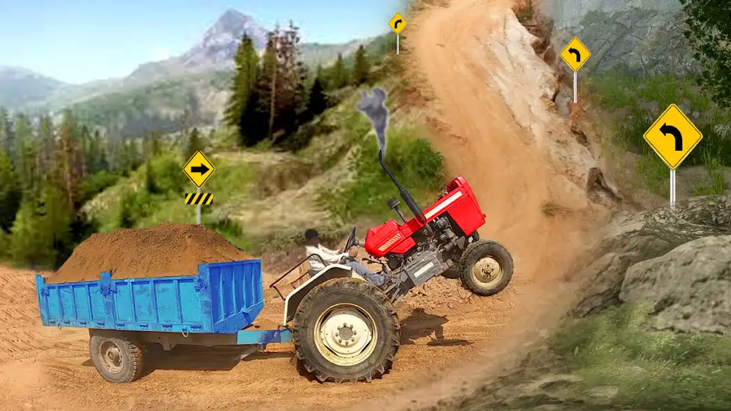 Play Hill Tractor Trolley Farming  and enjoy Hill Tractor Trolley Farming with UptoPlay