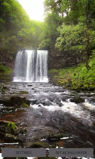 Play Hilly Cascade Live Wallpaper