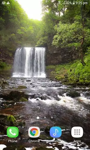 Play Hilly Cascade Live Wallpaper