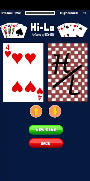 Play HiLo - A Game of 50/50  and enjoy HiLo - A Game of 50/50 with UptoPlay