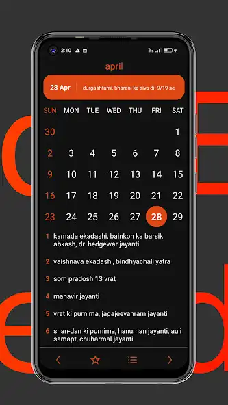 Play Hindi-Eng Calendar as an online game Hindi-Eng Calendar with UptoPlay