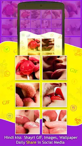 Play Hindi Kiss Shayri Images as an online game Hindi Kiss Shayri Images with UptoPlay