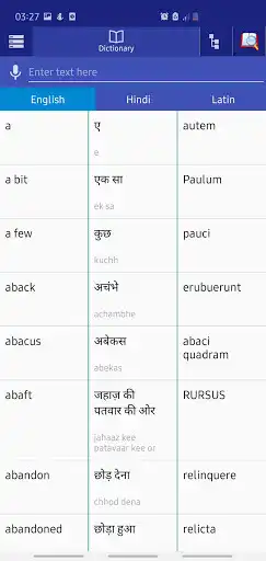 Play Hindi Latin Dictionary  and enjoy Hindi Latin Dictionary with UptoPlay