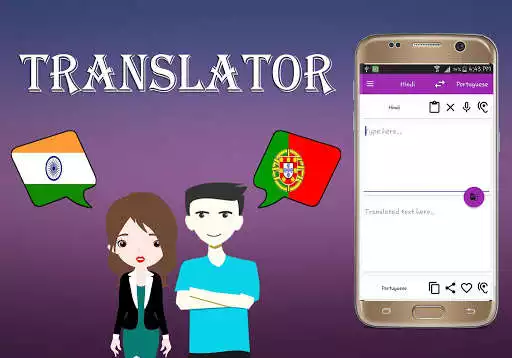 Play Hindi To Portuguese Translator