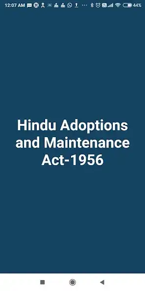 Play Hindu Adoptions and Maintenance Act-1956(Bare Act)  and enjoy Hindu Adoptions and Maintenance Act-1956(Bare Act) with UptoPlay